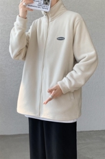 8XL-M摇粒绒外套男奥粒绒加厚羊羔绒卫衣内胆夹克JK1314P68控88，男装夹克，电商D206-1
