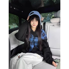 新款简约潮文艺百搭日系气质时尚重磅复合披肩连帽卫衣WY233P50，男装卫衣，星座1013-5