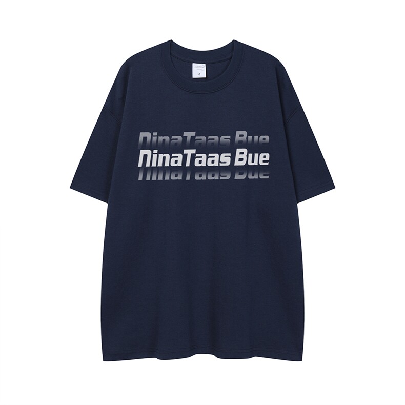 20204新款平铺夏季时尚字母宽松棉圆领短袖T恤T61118P25控38，男装T恤，电商A268-1