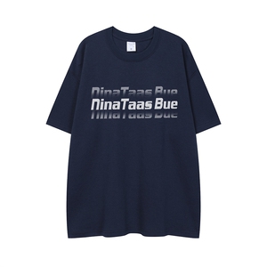 20204新款平铺 夏季时尚字母宽松棉圆领短袖T恤 T61118 P25控38，男装T恤，电商A268-1