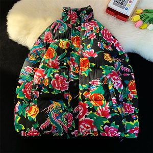 MY203 冬季保暖防寒棉服东北大花衣可配套装大码风汉服潮男女图片