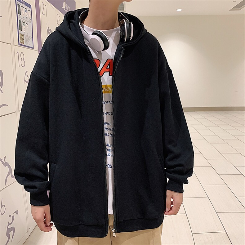 KS21173-P38加绒-P43连帽开衫卫衣男运动外套大码班服,男装卫衣,电商A040