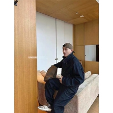 美式复古哈灵顿丹宁牛仔夹克男女宽松vintage短宽外套WLJ977-P88，男装工装外套，星座1008