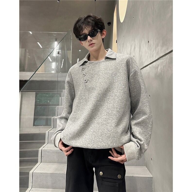 秋冬氛围感高街卫衣斜开口西装领卫衣秋冬流行单品特P45，男装西服套装，电商B319