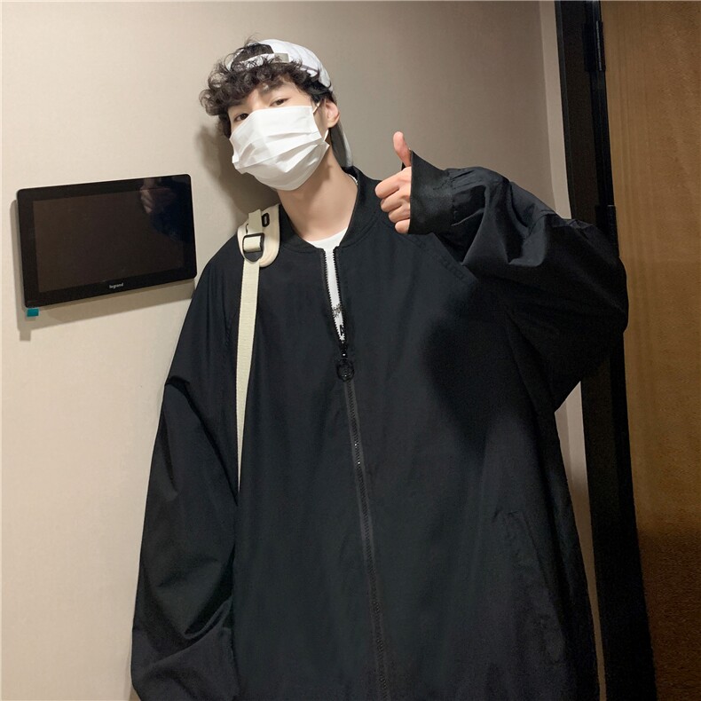 情侣潮大码宽松休闲多色光板夹克棒球服外套潮J7204P30【特价】,男装夹克,电商A007