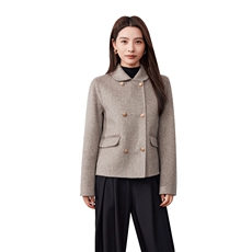 2025年秋季新款百搭金扣子羊毛开衫，女装羊毛衫，泰公羊绒