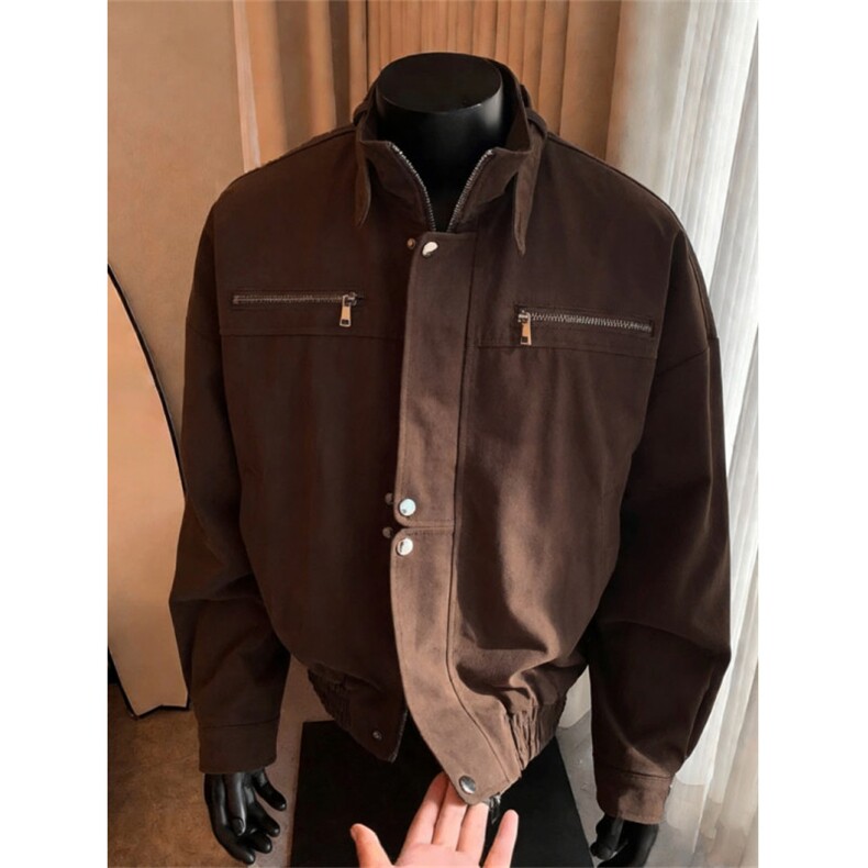 美式巴恩风工装夹克男女春秋潮外套vibe宽松休闲上衣JK85777-p78,男装夹克,星座1008