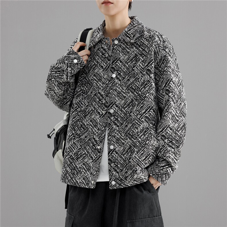 宽松落肩提花夹克男秋冬季外套JK8816-P80,男装夹克,星座223（原229-2）