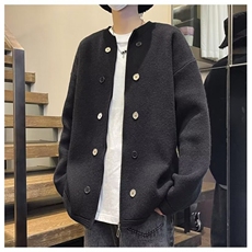 F487P55秋冬男生宽松休闲开衫毛衣外套日系休闲男生，男装针织衫/毛衣，星座512-6