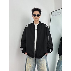 CR0121-P60美式飞行夹克外套男春秋季短款潮牌cleanfit刺绣棒球服，男装夹克，电商C233