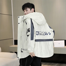 秋冬男式加绒加厚夹克男时尚派克服加厚棉衣男外套MY8650-P93，男装夹克，星座310B-3