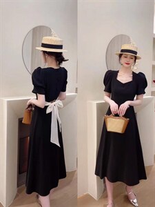 赫本风闺蜜款，一长一短连衣裙，,女装连衣裙,亿炫(5F)