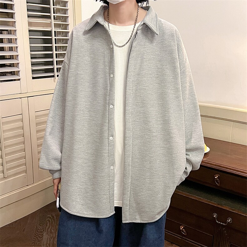 控58加厚加绒衬衫男大码长袖衬衣男外套HC79255-P38加绒款-P48,男装衬衫,电商A040