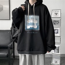 WY2148-P35纯棉连帽卫衣男大码运动帽衫宽松薄外套男，男装卫衣，电商A040