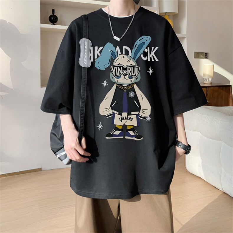 图案已注册夏季新款潮高街短袖T恤男宽松百搭半袖体恤D177/P25，男装T恤，电商B209