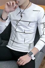 款6622长袖t恤男春季2021韩版新款圆领男士卫衣潮流打底衫，男装卫衣，电商D310（原电商305）