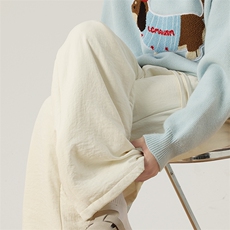 11纯色奶芙夹棉裤男女冬季加棉裤子潮XZ211-1-K2475-P65，男装棉裤，星座211-1