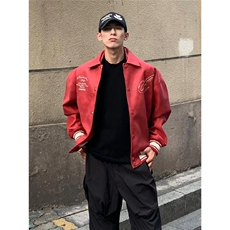 机车外套男潮高级感美式alpha飞行夹克ma1短款翻领皮衣JK3612，男装夹克，星座516A