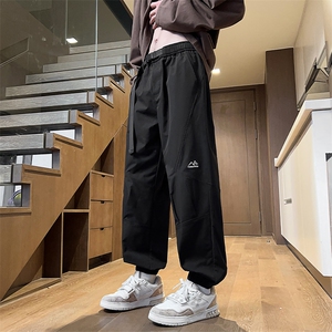 24春款港风工装裤休闲裤束脚裤男KP207 P48图片
