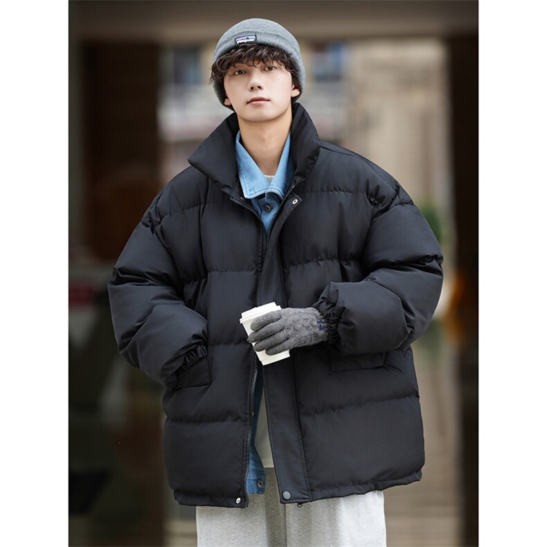 现货一万 抖音直播大 牛仔假两件大码棉衣情侣棉服 8218 P118图片
