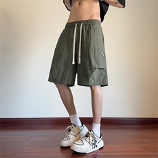 ！2026夏季新款男士宽松百搭短裤打褶休闲五分裤DK297特P25，男装休闲裤，电商B220