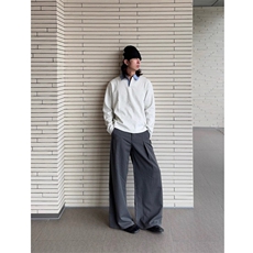 现货蓝色格子拼接翻领T恤长袖上衣情侣款男女CX02-TP35，男装T恤，星座910A