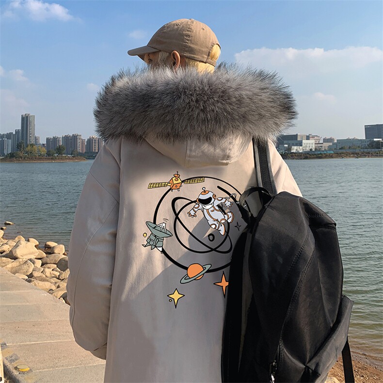 MM48142-P130冬季大毛领棉衣男士大码加厚棉袄男棉服,男装棉衣,电商A040