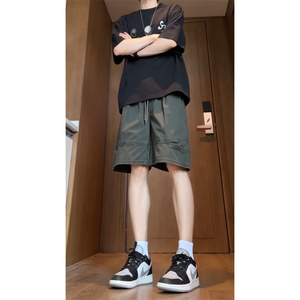 2025短裤男夏季潮牌设计高级感纯棉宽松休闲五分裤310A-DK18-P30图片