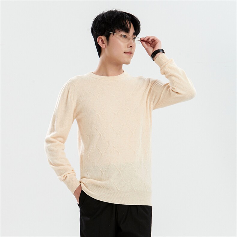高品质男士羊毛衫羊毛简约百搭长袖圆领保暖舒适男装，男装羊毛衫，牧绒家园
