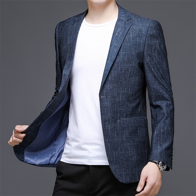 X2263钱塘2020-2时尚休闲中青年男士简约合身百搭秋季西服P145,男装西服,钱塘207-2