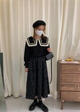 秋季卫衣+印花丝绒裙，女装卫衣/绒衫，dznkb