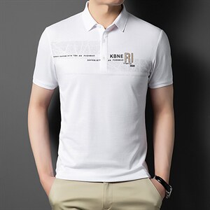 夏季新款短袖T恤休闲印花中年男士宽松潮流服饰圆领潮流体恤上衣图片