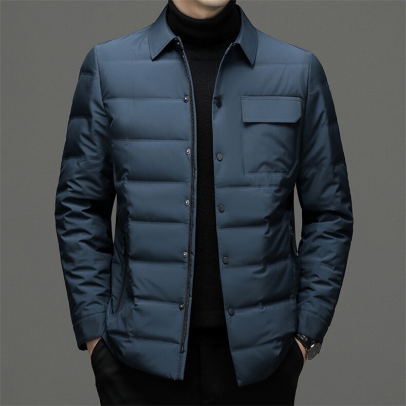 CSYR22077钱塘2020-2冬季厚款商务休闲中年男士简约羽绒服P190,男装羽绒服,钱塘207-2