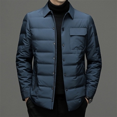 CSYR22077钱塘2020-2冬季厚款商务休闲中年男士简约羽绒服P190，男装羽绒服，钱塘207-2