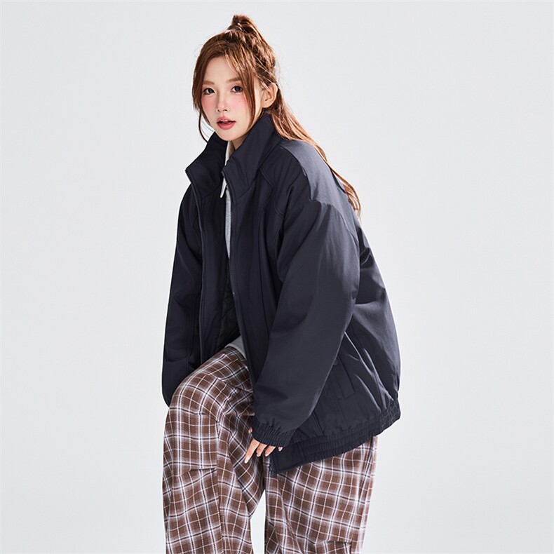 现货美式休闲加厚雪山棉衣夹克外套立领纯色三防户外工装棉服,男装夹克,电商A486