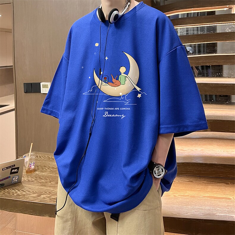 华夫格t恤男短袖男大码五分袖HT73416-P22,男装T恤,电商A040