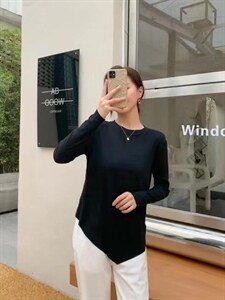 不规则长袖T图片