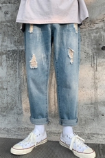 19男新款日系港风潮流精品牛仔哈哈伦裤714-3x，男装牛仔裤，星座1404-3