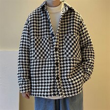 2023秋装新款宽松休闲千鸟格夹克外套ins潮 A071-1007-P68 控价88图片