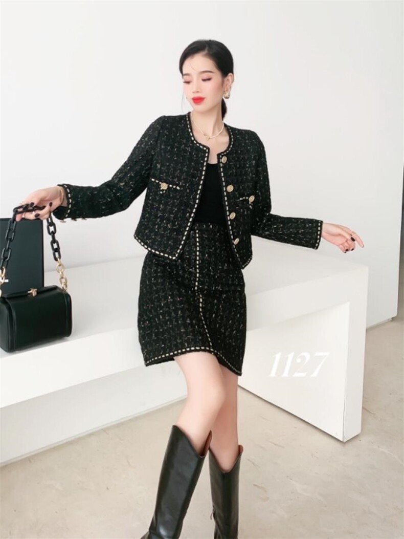 【现货】秋季新品小香风套装女气质，女装职业装，珍·洛曼