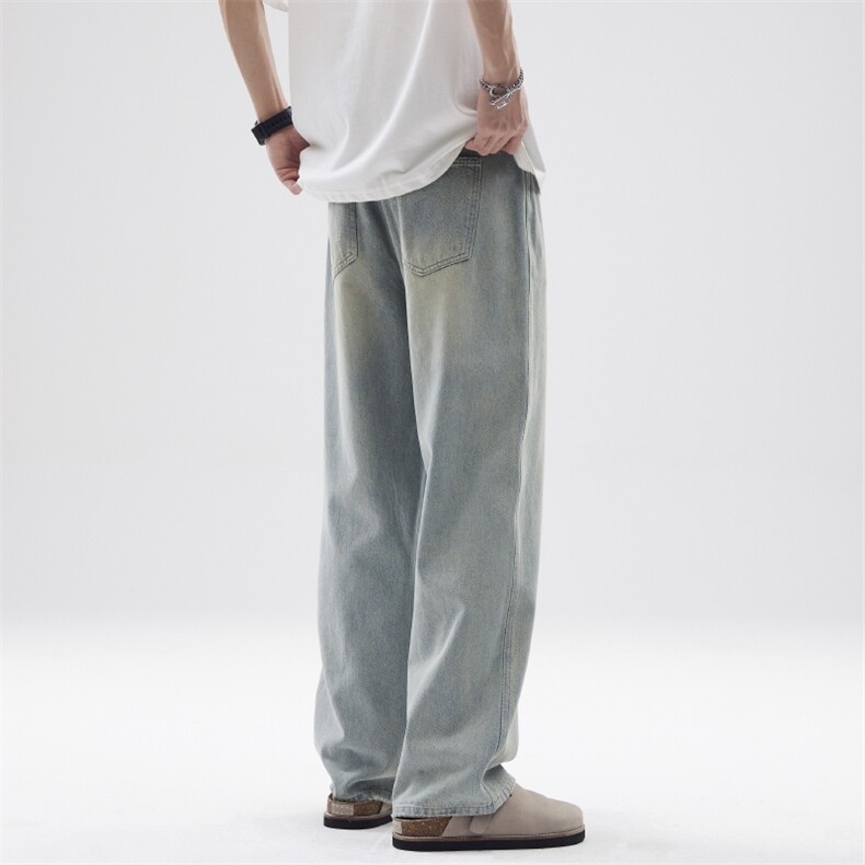 潮流宽松水洗做旧直筒休闲牛仔裤A161-K8660-P5888元,男装牛仔裤,电商A161