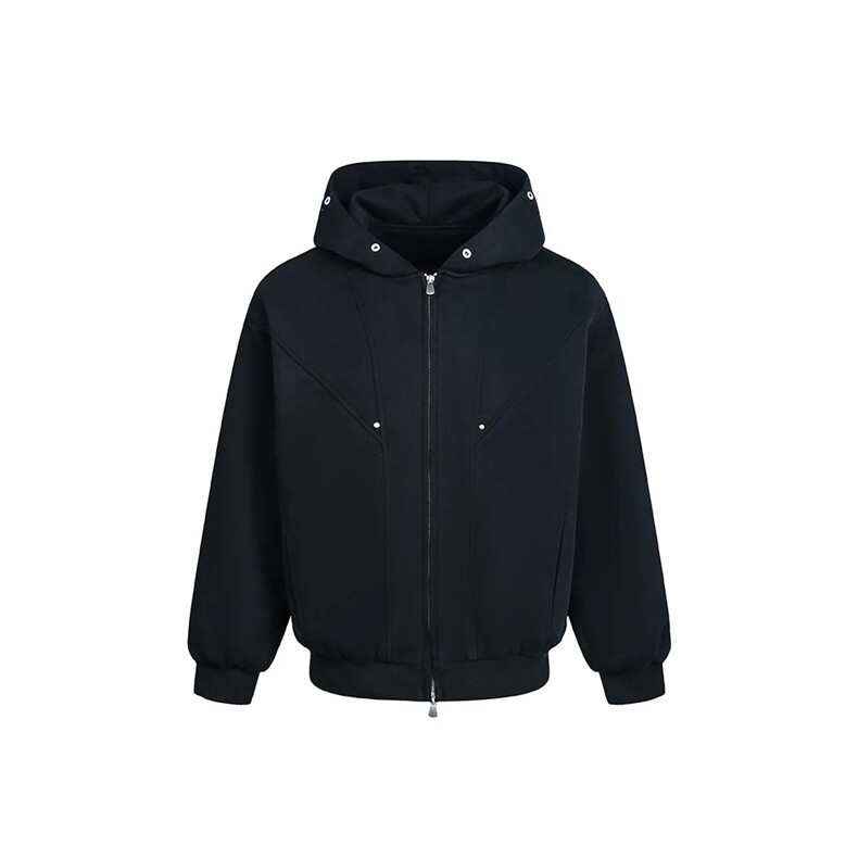 网图连帽卫衣加棉棉服夹棉保暖宽松毛领棉衣外套G1166特P105,男装棉衣,电商A339