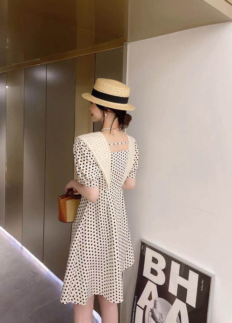 波点闺蜜款一长一短连衣裙，女装连衣裙，亿炫(5F)