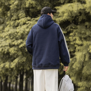 主推大货已出日系拼色百搭秋季连帽卫衣男宽松914-4-WY32-P68控88图片