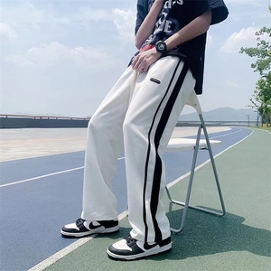 休闲裤男潮流宽松垂感拖地夏季薄款男裤美式高街运动裤K0103-P30图片