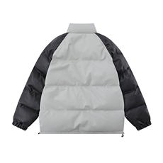 白底23新款冬季时尚百搭立领PU皮棉服外套MY65203P125控168，男装棉衣，电商A268-1