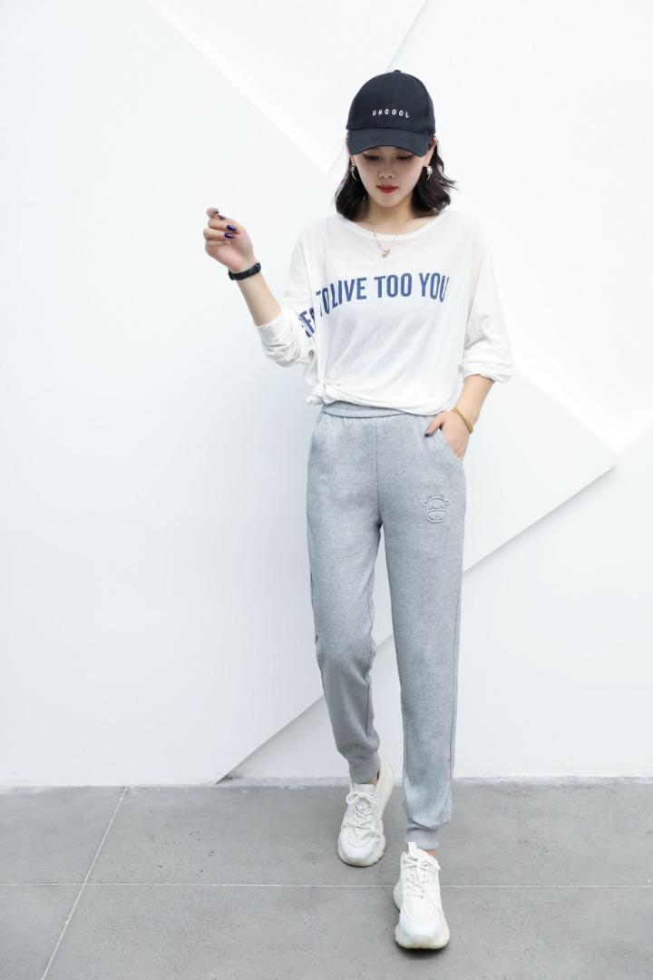秋季新款秒发时尚百搭韩版哈伦小脚休闲女裤,女装其它,冬进一族