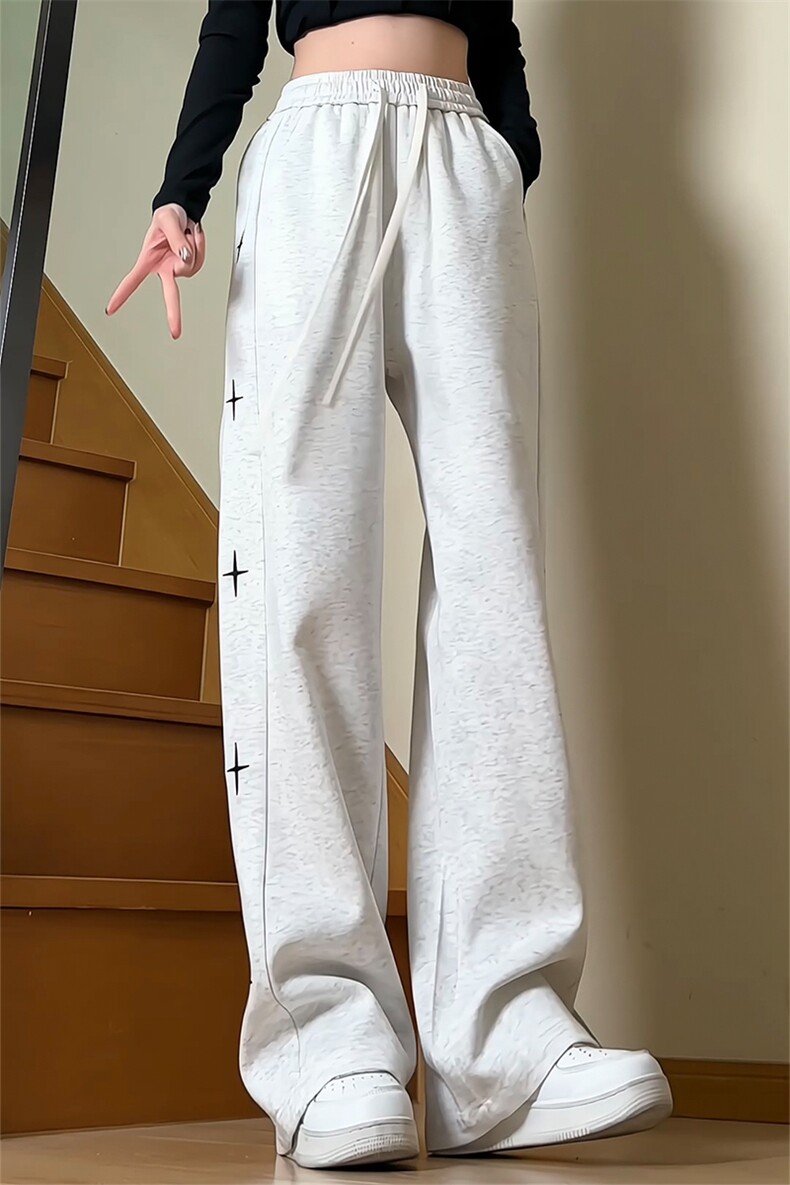 抖音品质可供素材春款大码刺绣星星XZ806-CK03009-P58控78,男装休闲裤,四季星座806