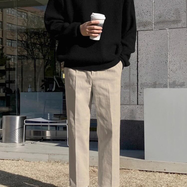 毛衣男秋冬季加厚半高领拉链线衣ins套头休闲针织打底衫MYB081,男装T恤,星座516A