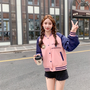 182-8515-P125-K178复古撞色棒球服外套图片